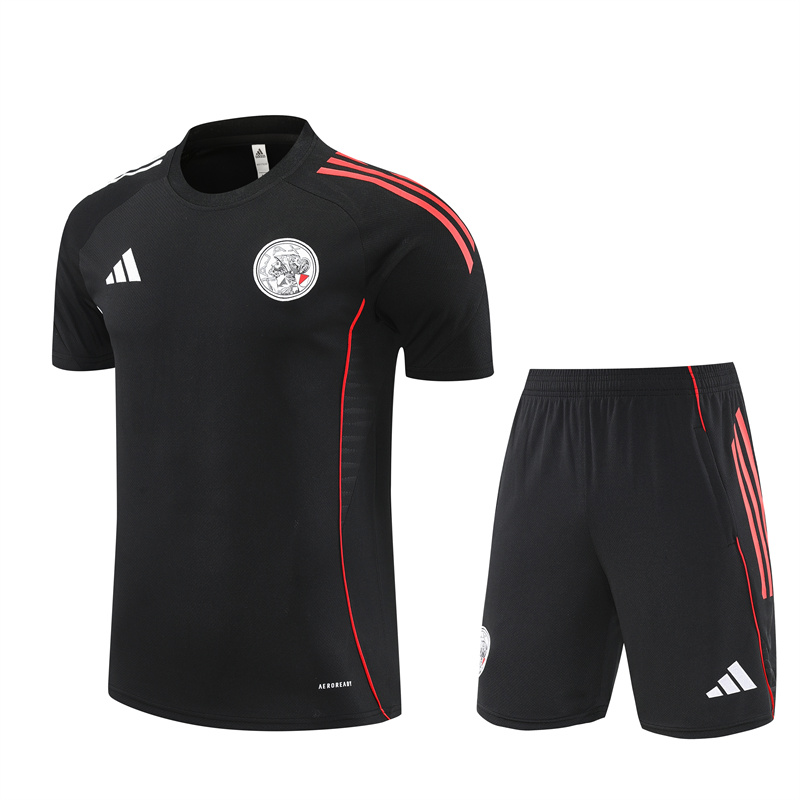 Mens Ajax Short Training Suit Black 2025/26