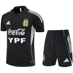 Mens Argentina Short Training Suit Black 2025