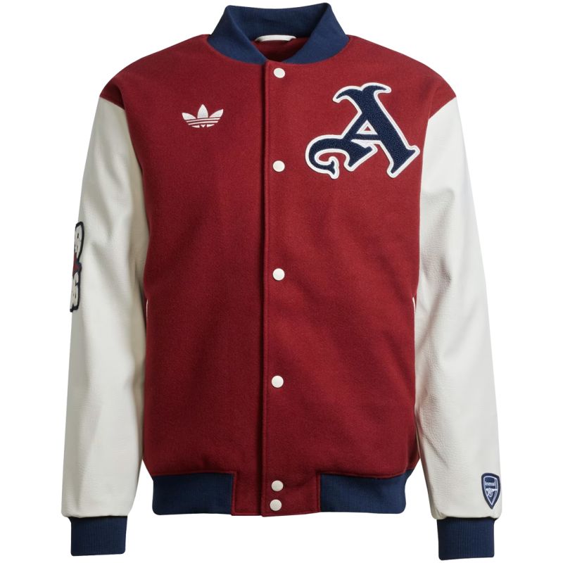 Mens Arsenal adidas Originals Varsity Jacket Red 2025