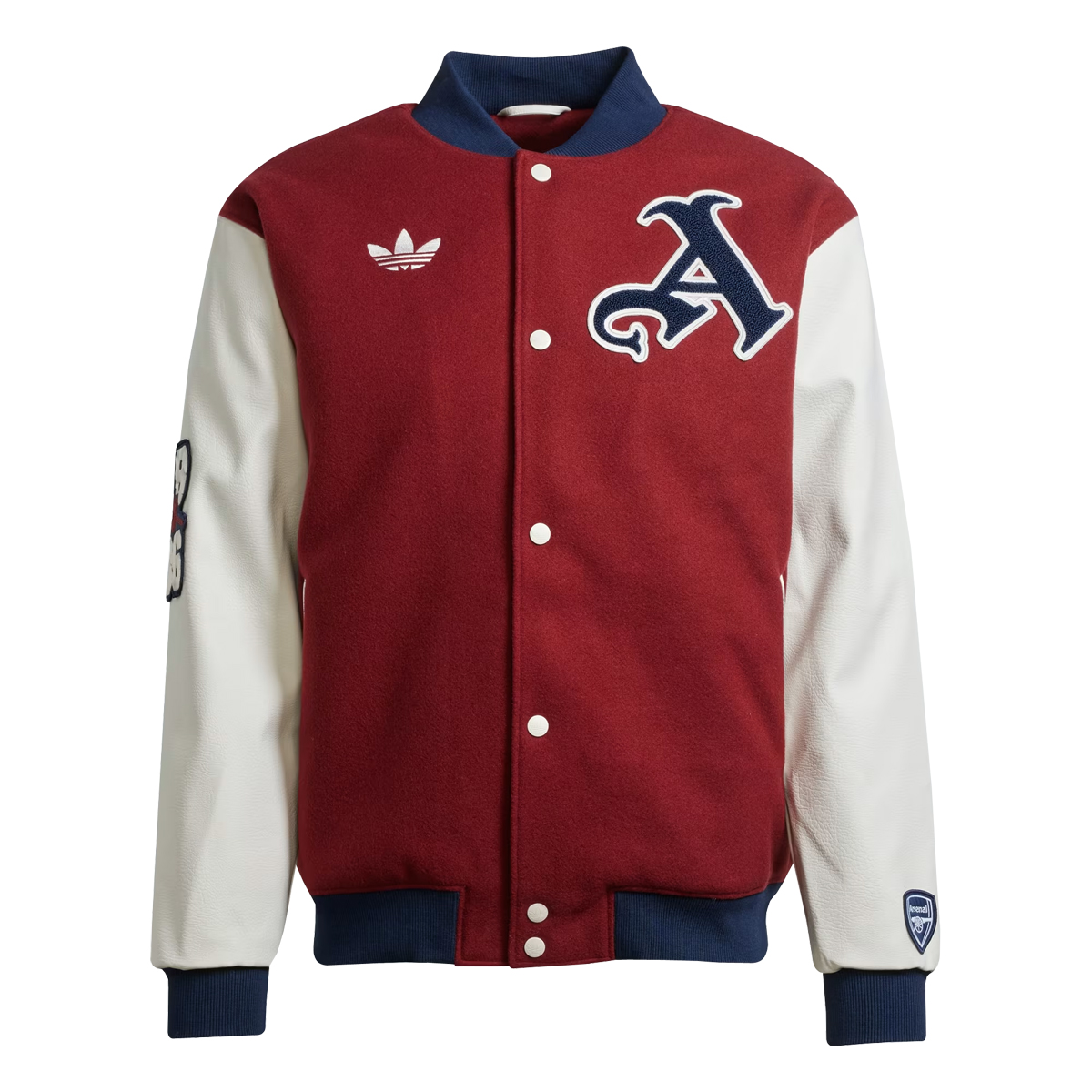 Mens Arsenal adidas Originals Varsity Jacket Red 2025