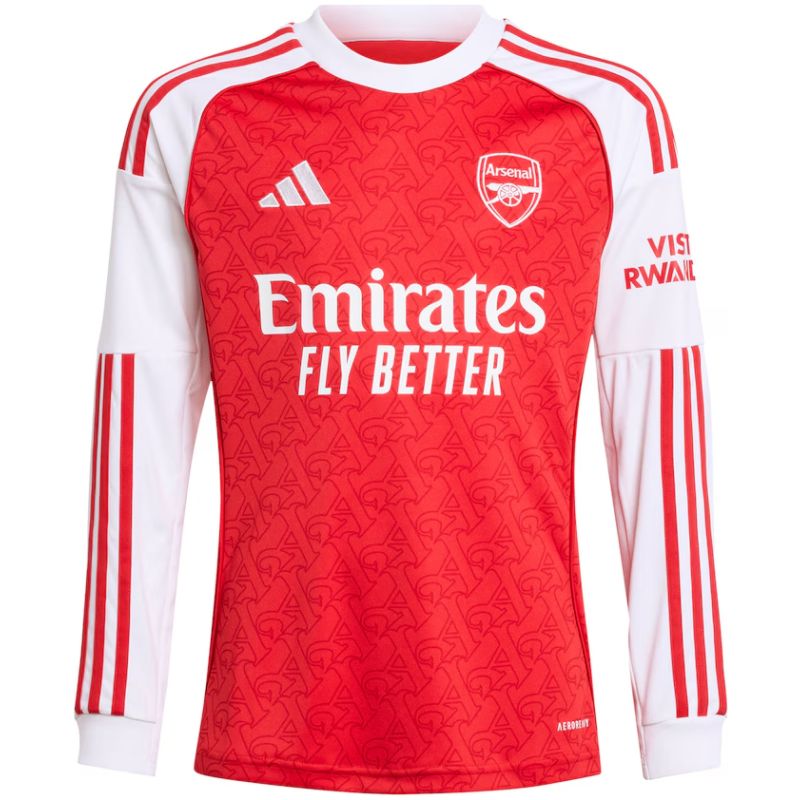 Mens Arsenal Home Jersey Long Sleeve 2025/26