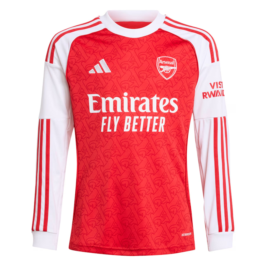 Mens Arsenal Home Jersey Long Sleeve 2025/26