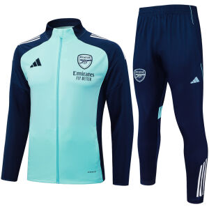 Mens Arsenal Jacket + Pants Training Suit Aqua 2025/26