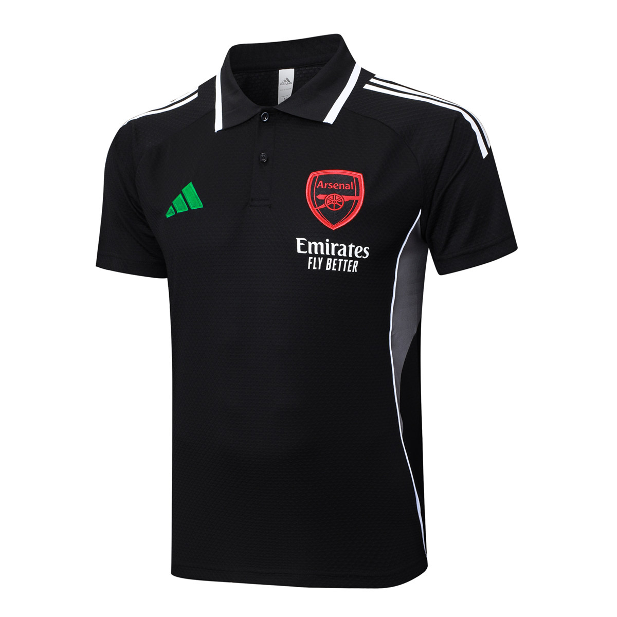 Mens Arsenal Polo Shirt Black 2025/26