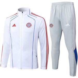 Männer Bayern München Trainingsanzug Jacke + Hose Weiß 2025/26-günstige Trikots