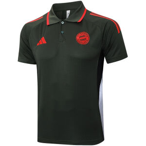 Mens Bayern Munich Polo Shirt Dark Green 2025/26