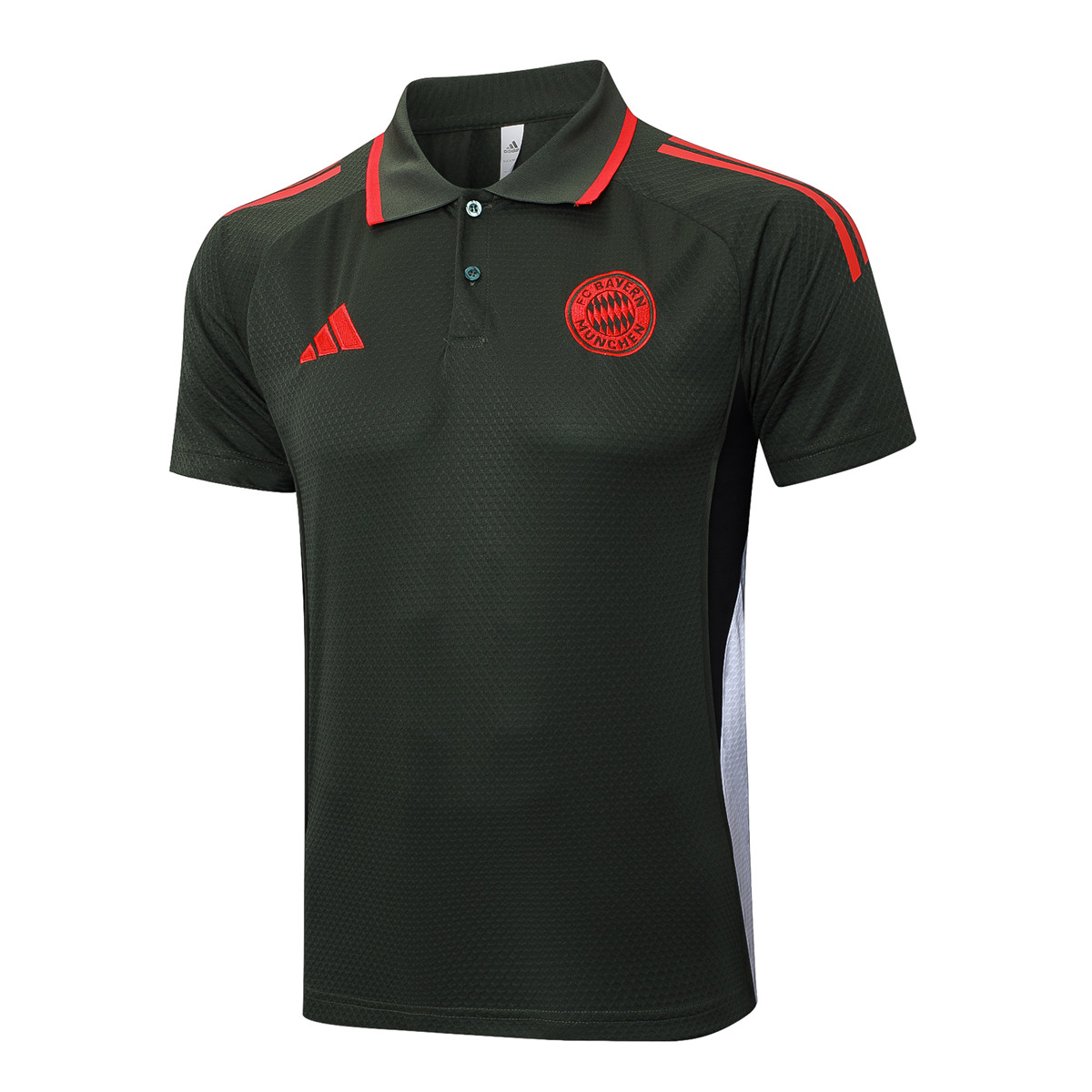 Mens Bayern Munich Polo Shirt Dark Green 2025/26