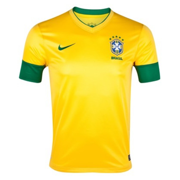 Mens Brazil Retro Home Jersey 2012/13