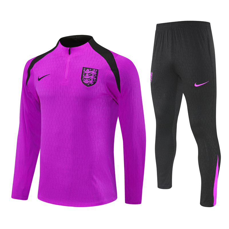 Mens England Training Suit Purple 2025