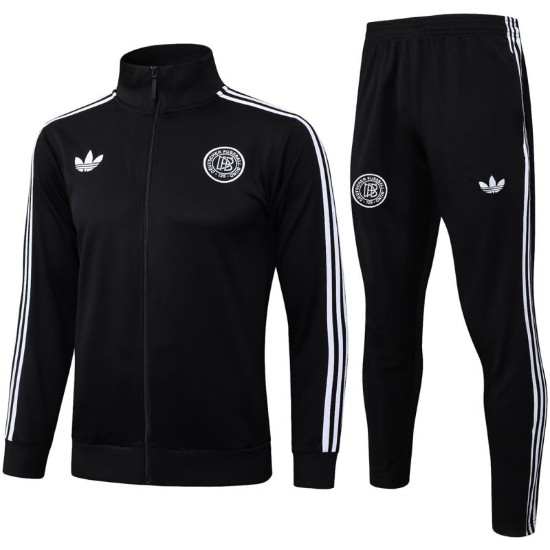 Männer Deutschland Trainingsanzug Jacke + Hose 125 Jahre Schwarz 2025-günstige Trikots