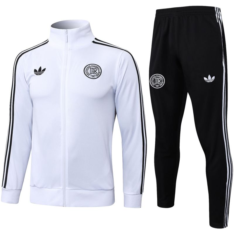 Männer Deutschland Trainingsanzug Jacke + Hose 125 Jahre Weiß 2025-günstige Trikots