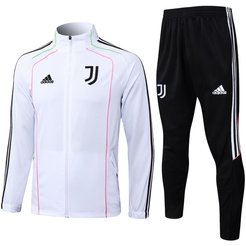 Herren Juventus Trainingsanzug Jacke + Hose Weiß 2025/26-günstige Trikots