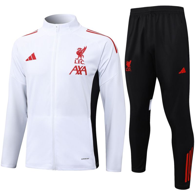 Mens Liverpool Jacket + Pants Training Suit White 2025/26
