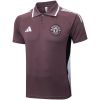 Mens Manchester United Polo Shirt Purplish Grey 2025/26