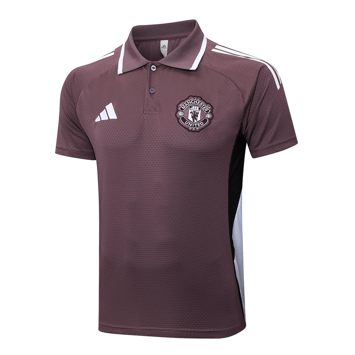 Mens Manchester United Polo Shirt Purplish Grey 2025/26