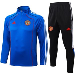 Herren Manchester United Trainingsanzug Blau 2025/26-günstige Trikots