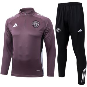 Herren Manchester United Trainingsanzug Purlish Grey 2025/26-günstige Trikots