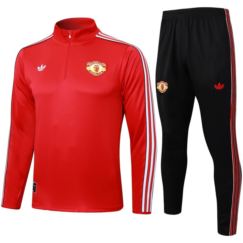Mens Manchester United Training Suit Red 2025/26
