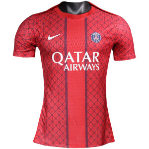 Mens PSG Pre-Match Short Training Authentic Red Jersey 2025/26 – Match
