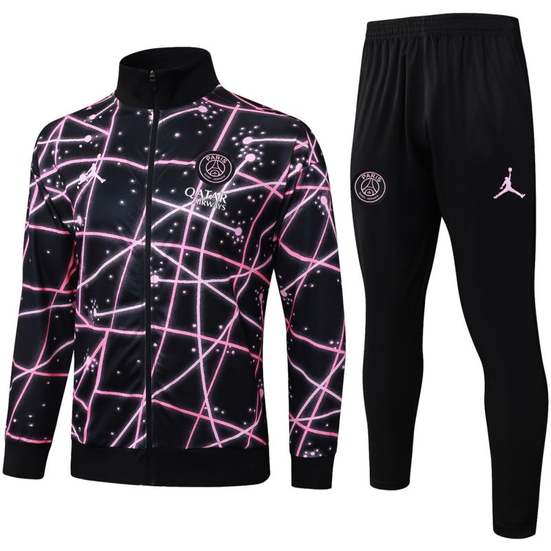 Trainingsanzug PSG x Jordan Jacke + Hose Schwarz 2025/26-günstige Trikots