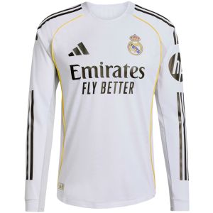 Herren Real Madrid Heim-Authentikz Jersey Langarm 2025/26 – Match-cheap jerseys