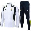 Real Madrid Trainingsanzug Jacke + Hose Weiß 2025/26-günstige Trikots