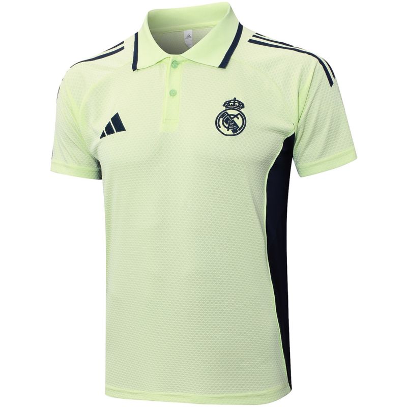 Mens Real Madrid Polo Shirt Light Green 2025/26