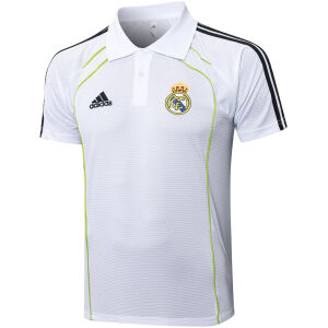 Mens Real Madrid Polo Shirt White 2025/26