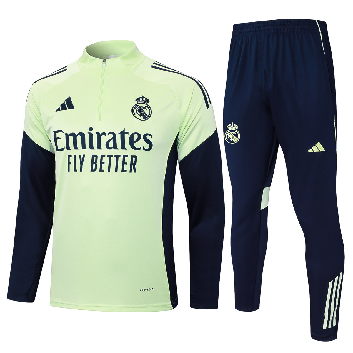 Mens Real Madrid Training Suit Light Green 2025/26