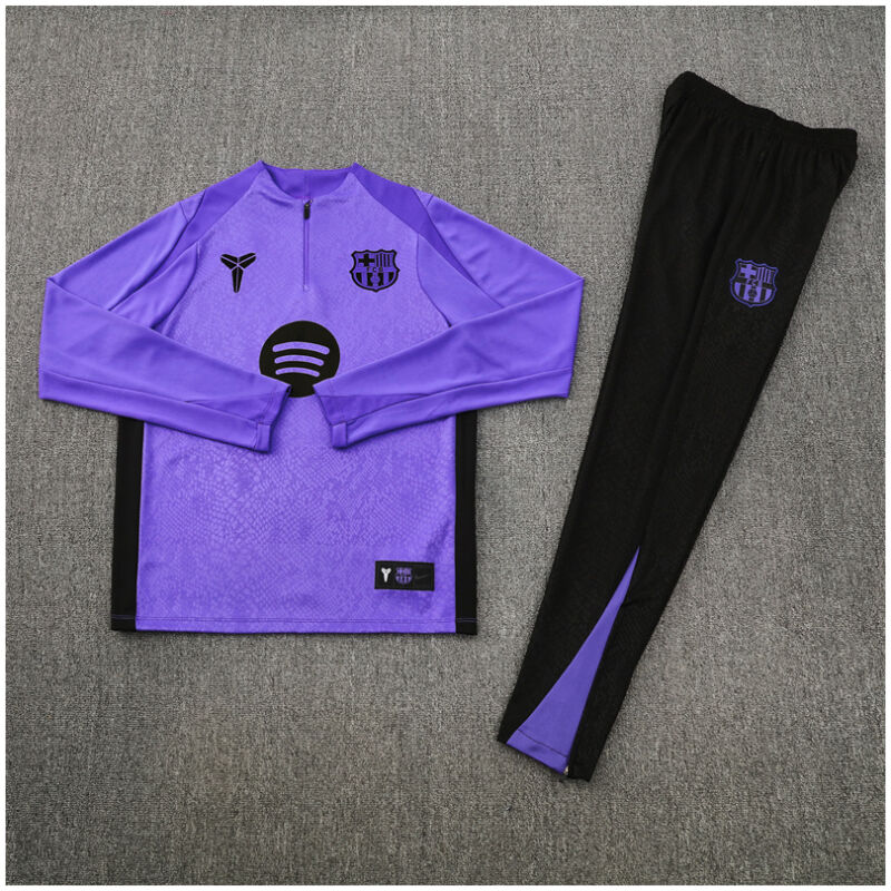 Kids Barcelona Training Suit Purple 2025/26-cheap jerseys