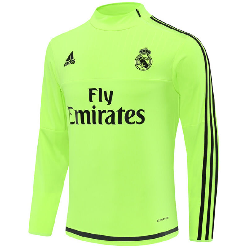 Mens Real Madrid Retro Training Top Fluorescent Green 2015/16-cheap jerseys