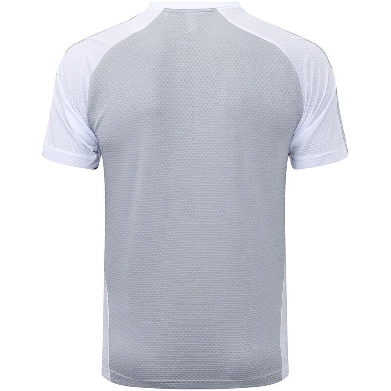 Mens Real Madrid Polo Shirt Light Grey 2025/26-cheap jerseys