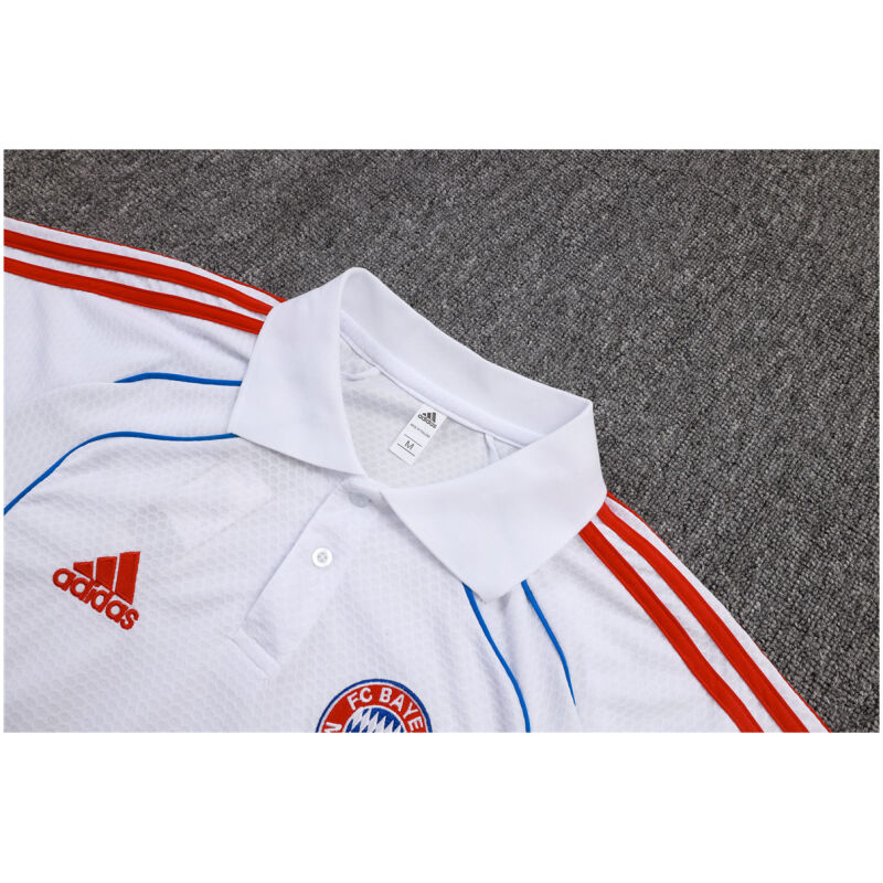 Mens Bayern Munich Polo Shirt White II 2025/26-cheap jerseys