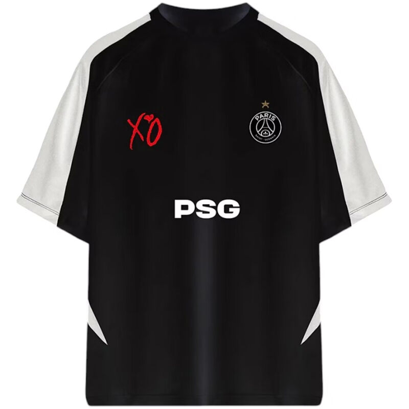 Mens PSG XO Black Jersey 2025/26-cheap jerseys