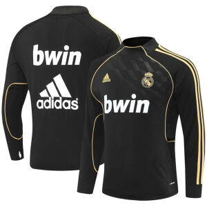 Mens Real Madrid Retro Training Top Black 2011/12-cheap jerseys