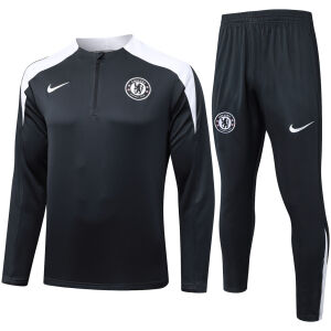 Mens Chelsea Training Suit Dark Grey 2025/26-cheap jerseys