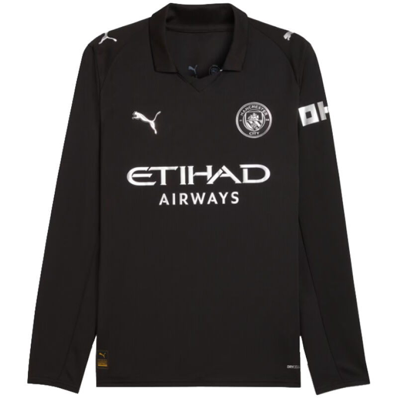 Mens Manchester City Away Jersey Long Sleeve 2025/26-cheap jerseys