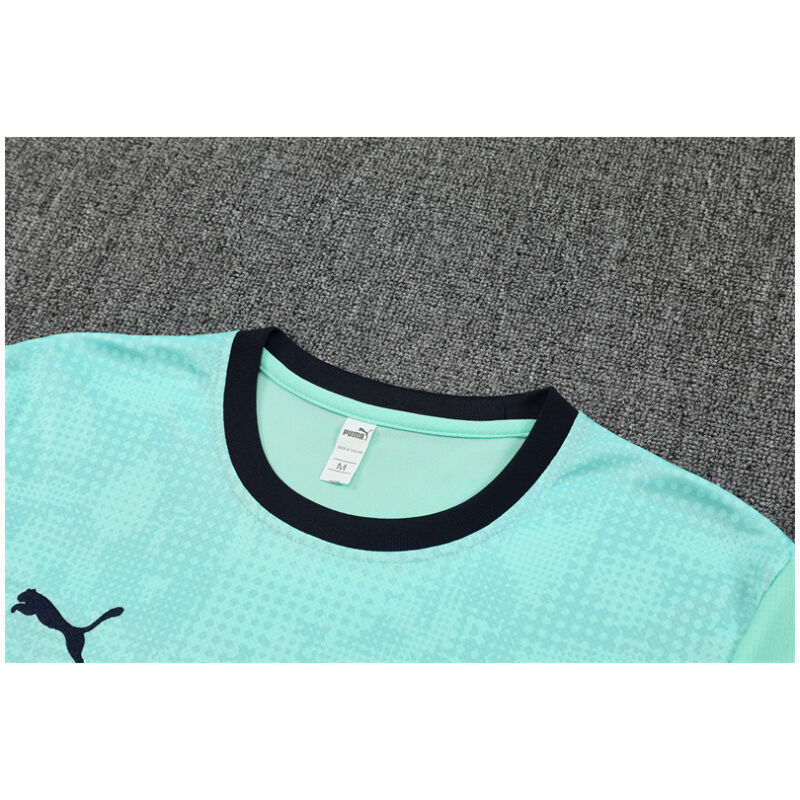 Mens Olympique Marseille Short Training Suit Green 2025/26-cheap jerseys