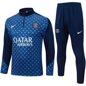 Mens PSG Training Suit Blue Patchwork 2025/26-cheap jerseys