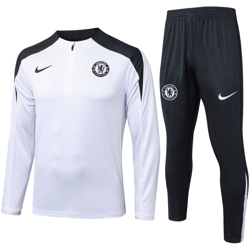 Mens Chelsea Training Suit White 2025/26-cheap jerseys