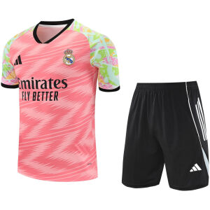 Mens Real Madrid Short Training Suit Pink 2025/26-cheap jerseys