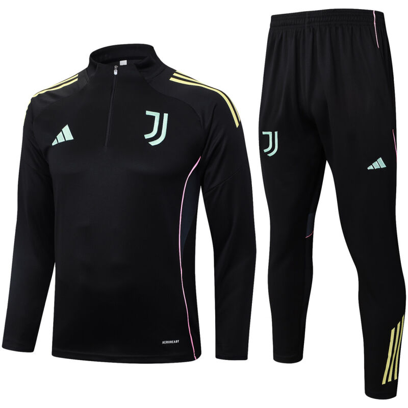 Mens Juventus Training Suit Black 2025/26-cheap jerseys