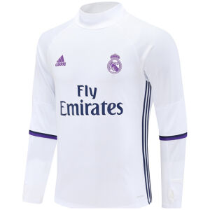 Mens Real Madrid Retro Training Top White 2016/17-cheap jerseys