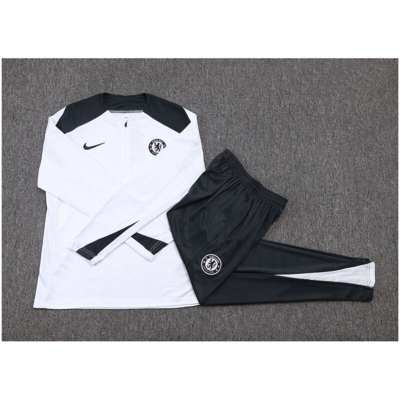 Kids Chelsea Training Suit White 2025/26-cheap jerseys