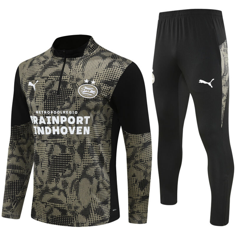 Mens PSV Training Suit Black 2025/26-cheap jerseys