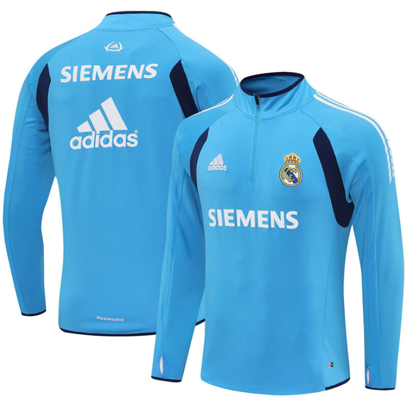 Mens Real Madrid Retro Training Top Blue 2005/06-cheap jerseys