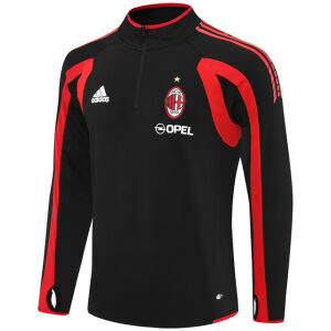 Mens AC Milan Retro Training Top Black 2005/06-cheap jerseys