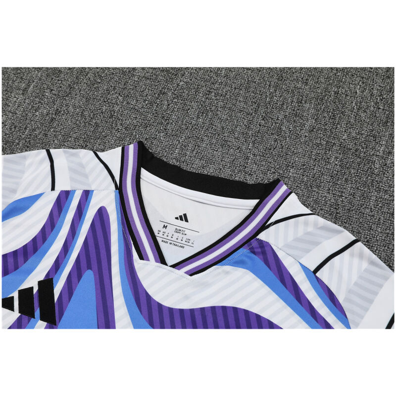 Mens Real Madrid Short Training Suit Blue 2025/26-cheap jerseys