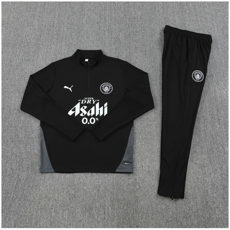 Kids Manchester City Training Suit Black 2025/26-cheap jerseys