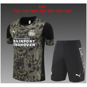 Kids PSV Short Training Suit Black 2025/26-cheap jerseys